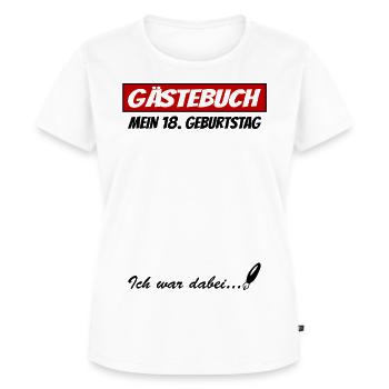 18. Geburtstag - Frauen Premium Bio T-Shirt - Weiß - Vorne - AI Model Female 172 dark (172cm)
