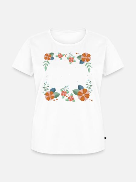 Blumen - Frauen Premium Bio T-Shirt - Weiß