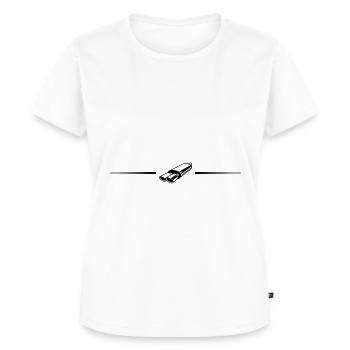 Exhaust Tuning Line - Women's Premium Organic T-shirt - white - Front - AI Model Female 172 dark (172cm)