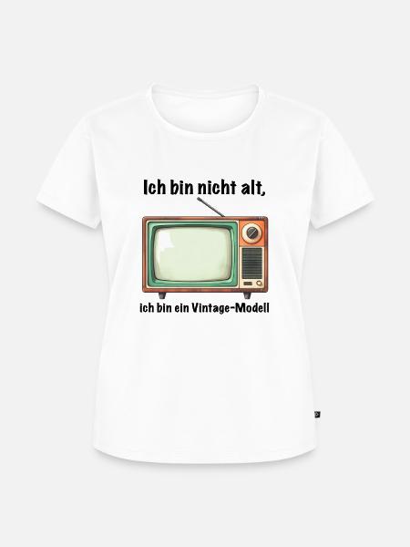 Ich bin nicht alt - Frauen Premium Bio T-Shirt - Weiß