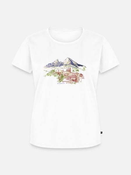 Berchtesgaden Berg Watzmann - Frauen Premium Bio T-Shirt - Weiß