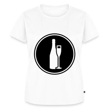 Symbole du vin rouge - T-shirt Premium bio Femme - blanc - Devant - AI Model Female 172 dark (172cm)