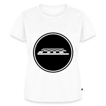 Chess board icon - Women's Premium Organic T-shirt - white - Front - AI Model Female 172 dark (172cm)