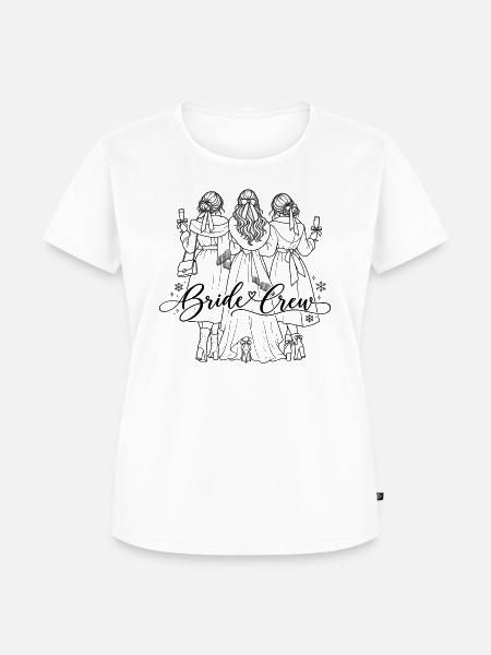 Bride Crew – Winter JGA - Frauen Premium Bio T-Shirt - Weiß