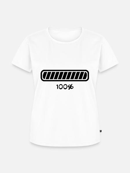 Ladebalken Aufladen Status - Frauen Premium Bio T-Shirt - Weiß