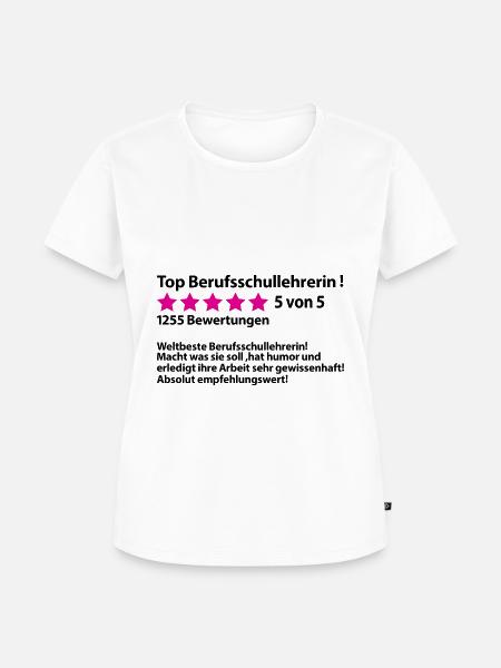 Abschiedsgeschenk Berufsschullehrerin zum Abschied - Frauen Premium Bio T-Shirt - Weiß