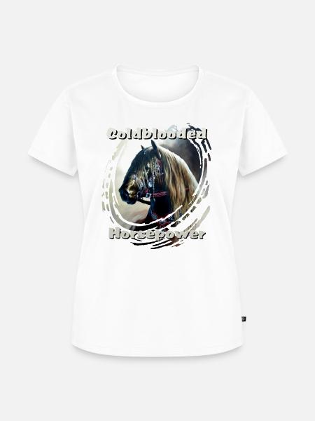 Kaltblut englisch - Frauen Premium Bio T-Shirt - Weiß