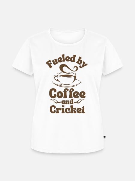 Kaffee-Cricket-Liebhaber - Frauen Premium Bio T-Shirt - Weiß