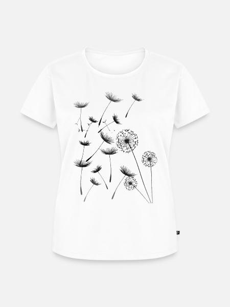 Pusteblume - Frauen Premium Bio T-Shirt - Weiß