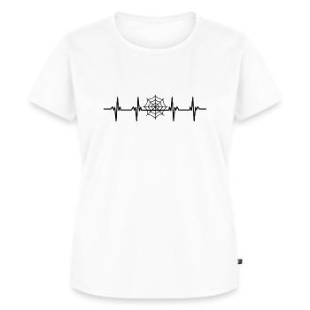 Spiders Spider web web arachnid legs 8 spider - Women's Premium Organic T-shirt - white - Front - AI Model Female 172 dark (172cm)