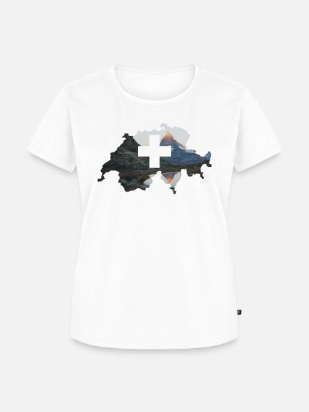 Schweiz - Frauen Premium Bio T-Shirt - Weiß