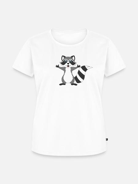 Waschbär - Frauen Premium Bio T-Shirt - Weiß