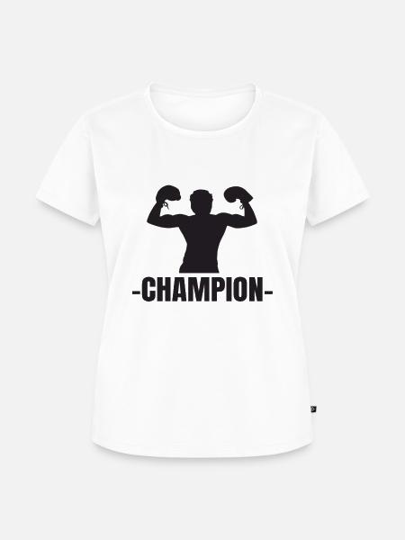 Boxen Champion - Frauen Premium Bio T-Shirt - Weiß