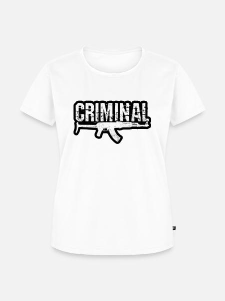 Criminal - Frauen Premium Bio T-Shirt - Weiß