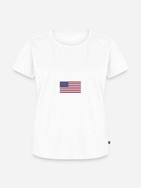 American - Frauen Premium Bio T-Shirt - Weiß