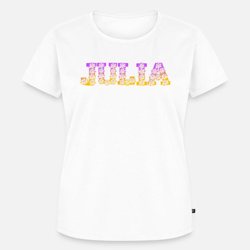 First name Julia - Women's Premium Organic T-shirt - white
