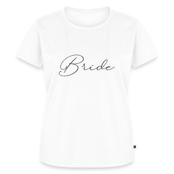 Lettrage de mariée - T-shirt Premium bio Femme - blanc - Devant - AI Model Female 172 dark (172cm)