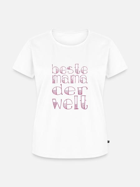 Beste Mama der Welt - Frauen Premium Bio T-Shirt - Weiß