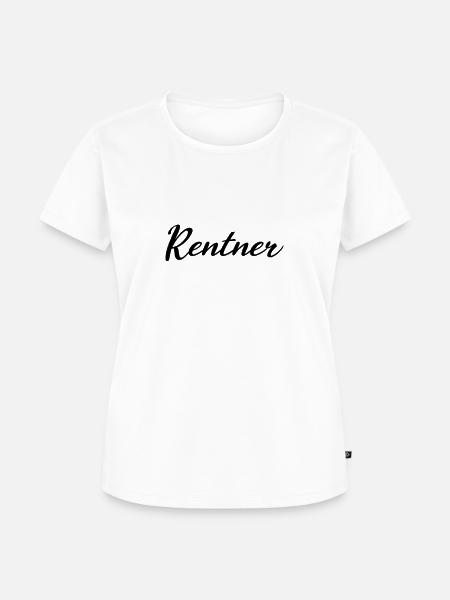 Rentner - Frauen Premium Bio T-Shirt - Weiß