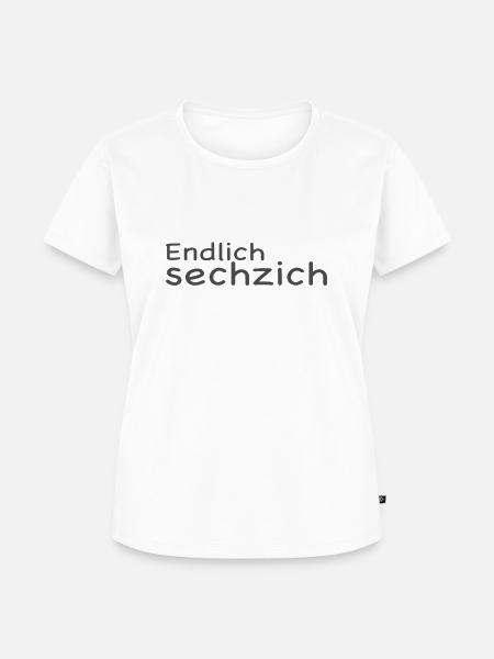 Endlich 60 - Frauen Premium Bio T-Shirt - Weiß