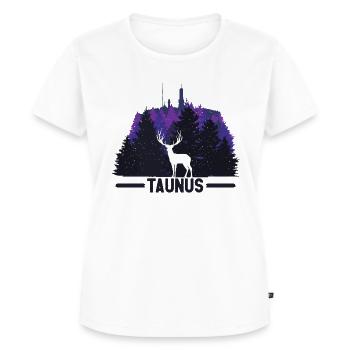 Taunus Feldberg Natur - Frauen Premium Bio T-Shirt - Weiß - Vorne - AI Model Female 172 dark (172cm)