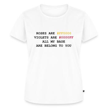 NERD HUMOR: Love letter - Women's Premium Organic T-shirt - white - Front - AI Model Female 172 dark (172cm)