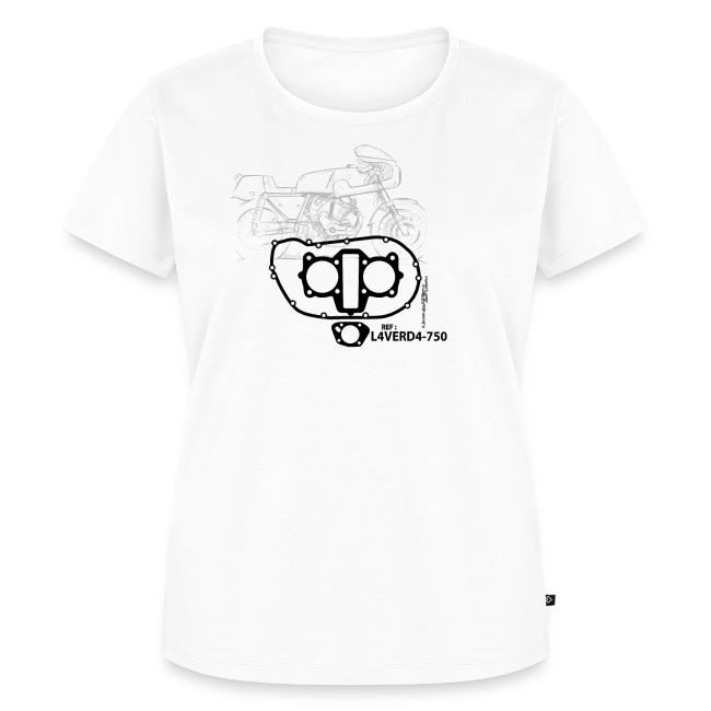 design T shirt L4VERD4 750 Black and White