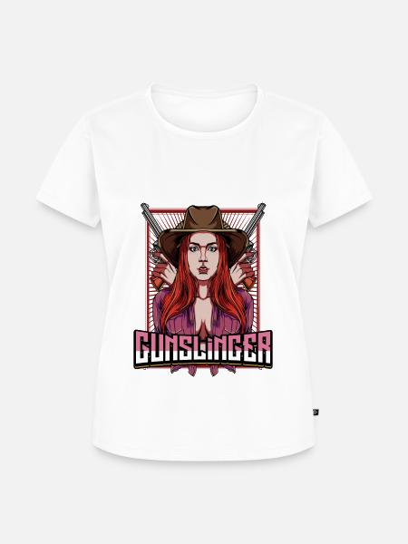 Cow Girl - Frauen Premium Bio T-Shirt - Weiß