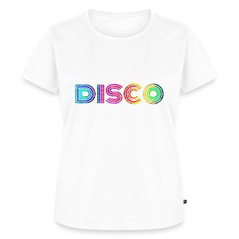 disco - Women's Premium Organic T-shirt - white - Front - AI Model Female 172 dark (172cm)