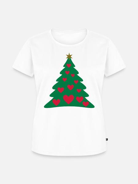 Christmas Weihnachtsbaum Christbaum Weihnachtsbaum - Frauen Premium Bio T-Shirt - Weiß