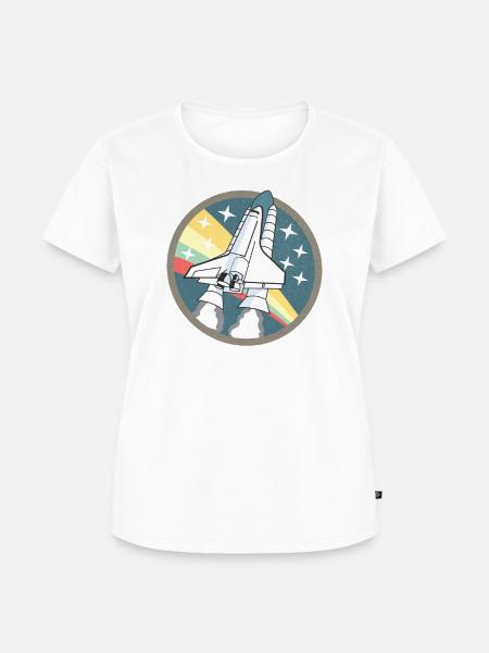 Spaceshuttle-Start - Space Shuttle Launch Shirt - Frauen Premium Bio T-Shirt - Weiß