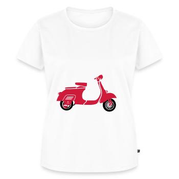 Roller - Frauen Premium Bio T-Shirt - Weiß - Vorne - AI Model Female 172 dark (172cm)