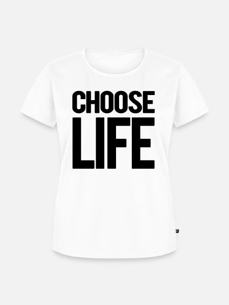 wählen Sie das Leben - Frauen Premium Bio T-Shirt - Weiß