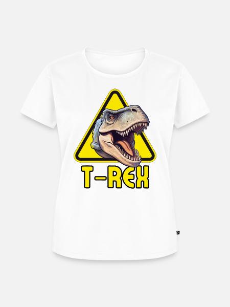 T-REX! - Frauen Premium Bio T-Shirt - Weiß