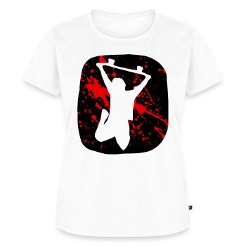 Skateboard Skater Skateboarding - T-shirt Premium bio Femme - blanc - Devant - AI Model Female 172 dark (172cm)