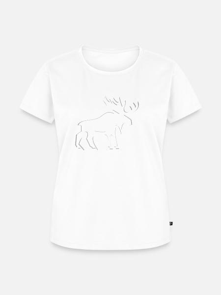 Elch - Frauen Premium Bio T-Shirt - Weiß