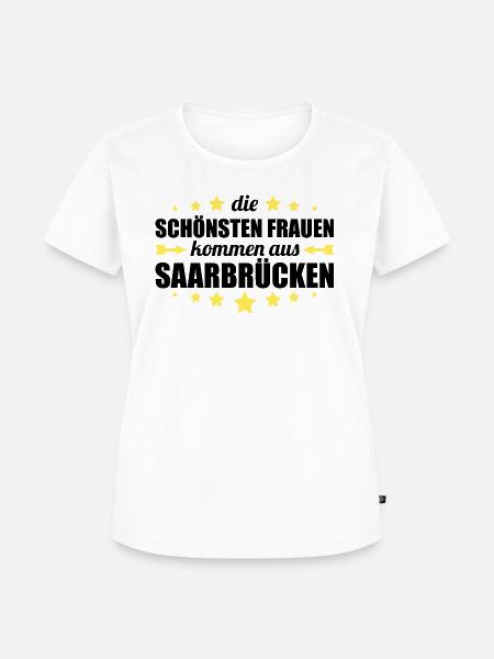 Saarbrücken - Frauen Premium Bio T-Shirt - Weiß