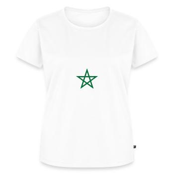 Morocco in Arabic Letter - Women's Premium Organic T-shirt - white - Front - AI Model Female 172 dark (172cm)