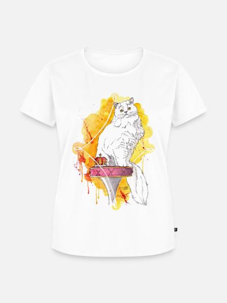 Catking - Frauen Premium Bio T-Shirt - Weiß