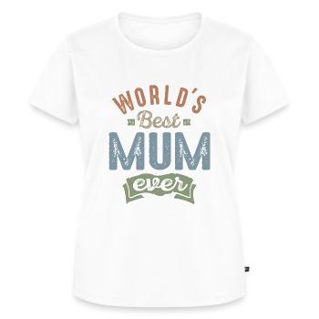 Best Mum - Women's Premium Organic T-shirt - white - Front - AI Model Female 172 dark (172cm)