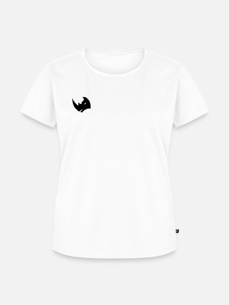 Logo mit Nashornkopf - Frauen Premium Bio T-Shirt - Weiß