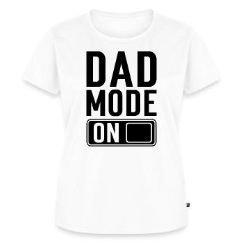 Papa werdender Vater Geschenk Spruch - Frauen Premium Bio T-Shirt - Weiß - Vorne - AI Model Female 172 dark (172cm)