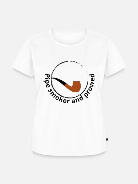Pipe smoker and prowed - Frauen Premium Bio T-Shirt - Weiß