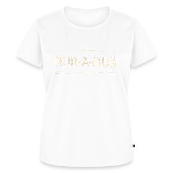 rubadub - Women's Premium Organic T-shirt - white - Front - AI Model Female 172 dark (172cm)