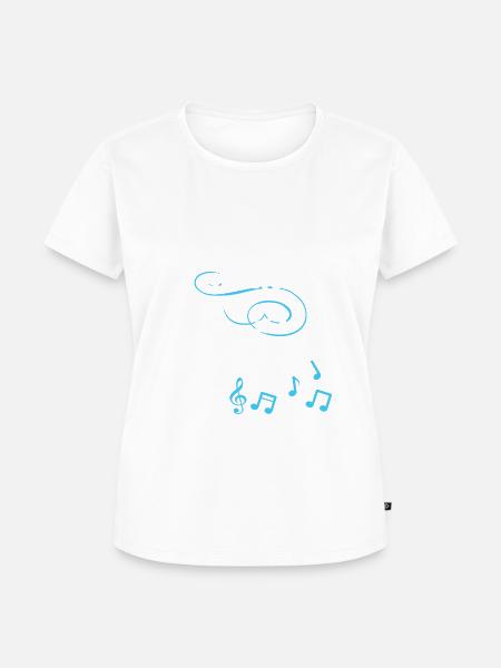 Ich kreische nicht Sopran - Frauen Premium Bio T-Shirt - Weiß
