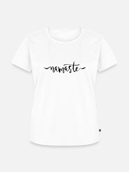 namaste - Frauen Premium Bio T-Shirt - Weiß