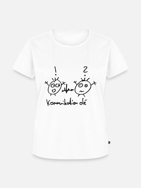 Kommunikation Olé - Frauen Premium Bio T-Shirt - Weiß