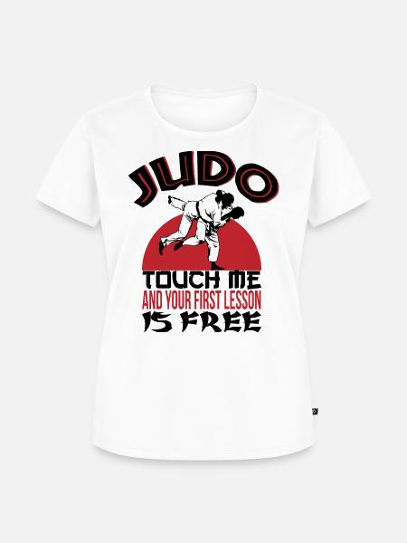 Judo-Lektion - Frauen Premium Bio T-Shirt - Weiß