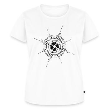 compass - Women's Premium Organic T-shirt - white - Front - AI Model Female 172 dark (172cm)