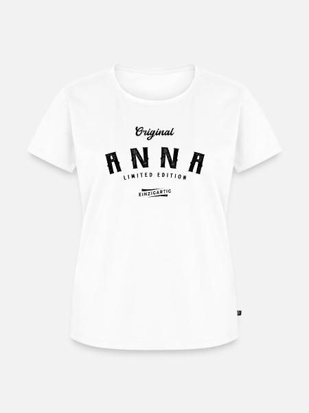 Anna Limited Edition - Frauen Premium Bio T-Shirt - Weiß